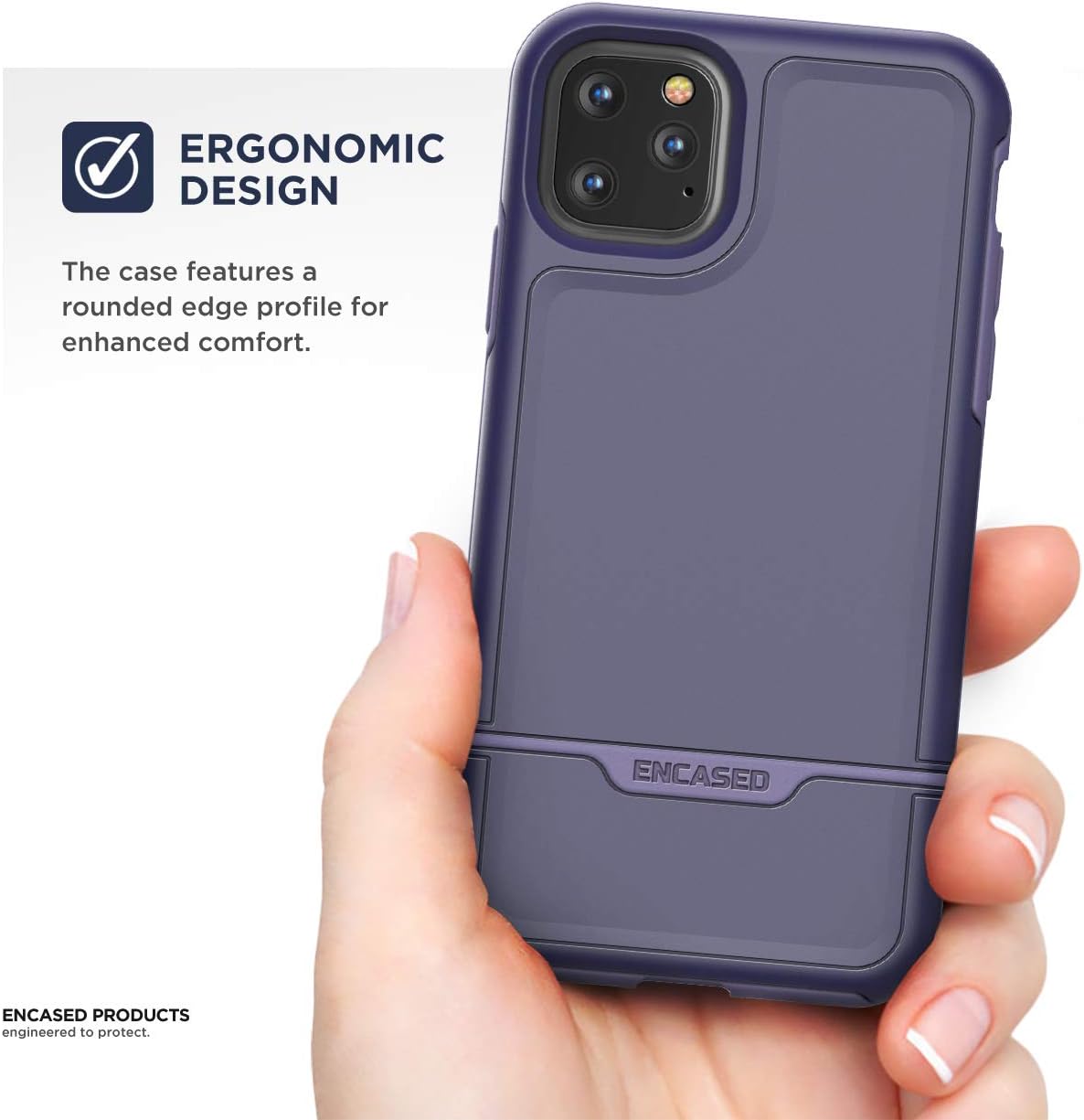 Encased Rebel Armor Case for iPhone 11 PRO Case (Purple)