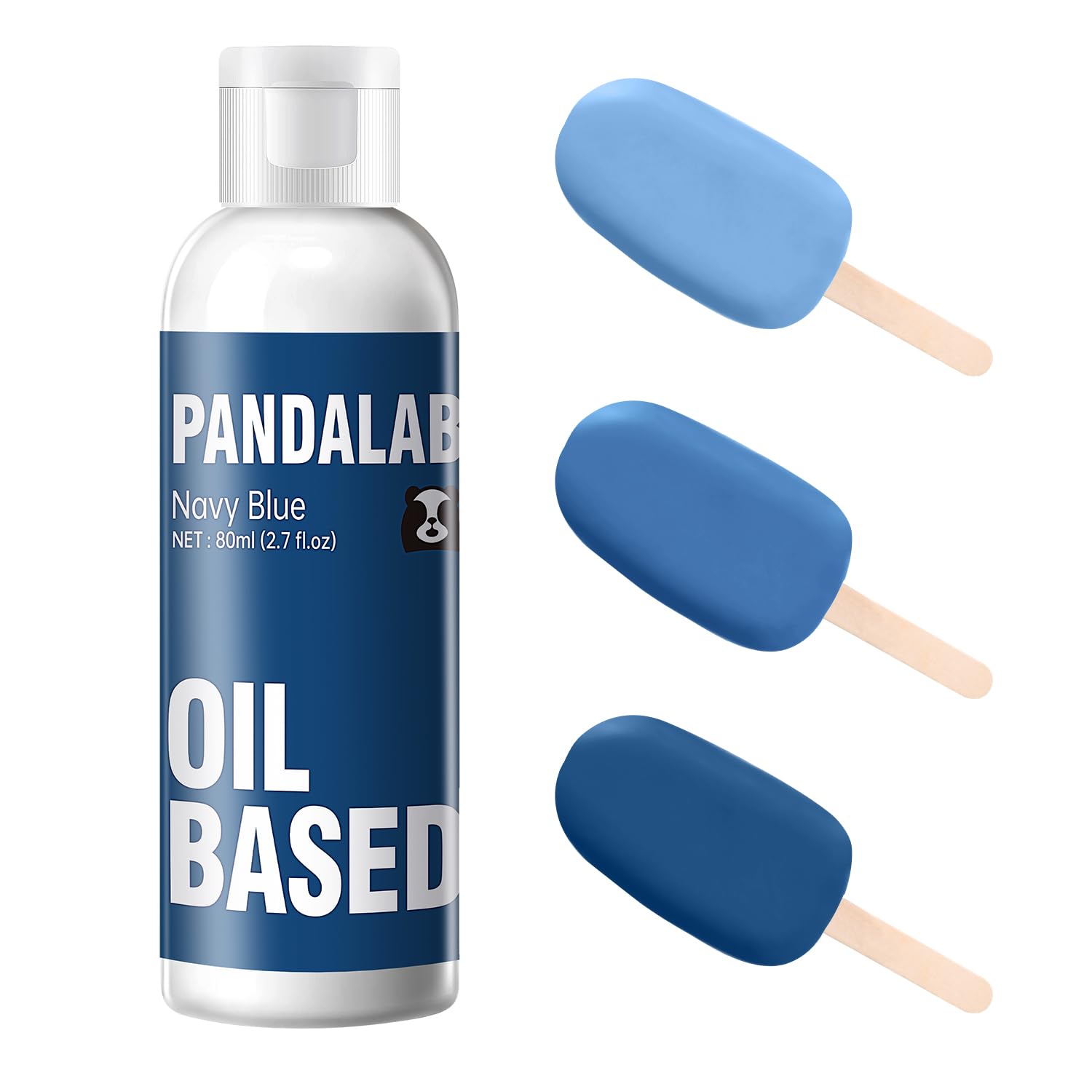 Navy Blue Oil Based Food Coloring for Chocolate, Candy Melts, Donuts, Strawberries, Frosting, Cake, Professional Edible Dye for Baking - 80 Milliliters 2.7 Fl.Oz