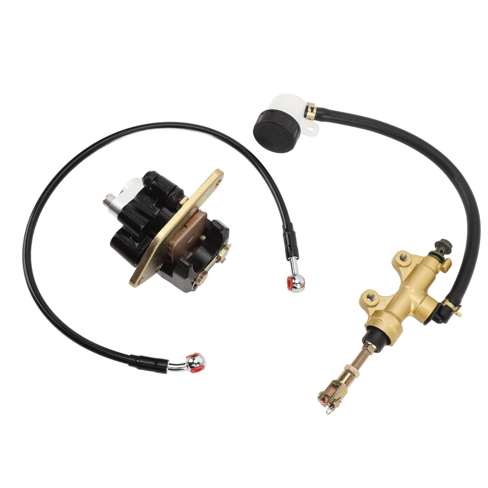 etrier arriere, Master-Cylindre de Frein Arrière Assy, Maître D'étrier de Frein Arrière en Métal pour 200 Yfs200 2003-2006 avec Numéro OE ajusté pour 200 Yfs200 2003-2006