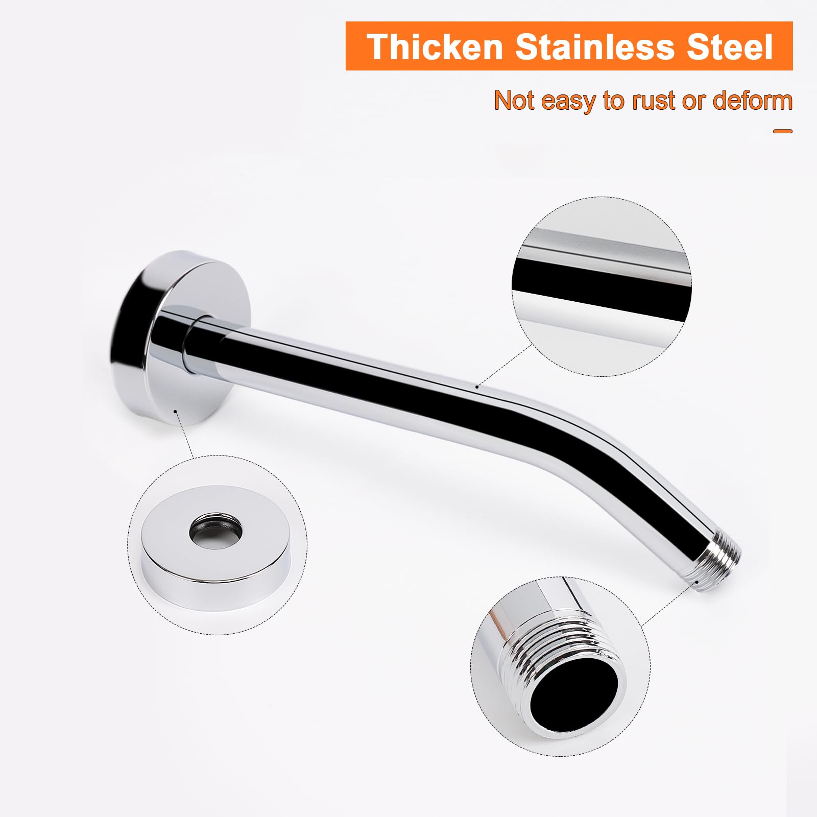 HarJue Shower Arm With Flange And Teflon Tape, Wall Nigeria - View #9