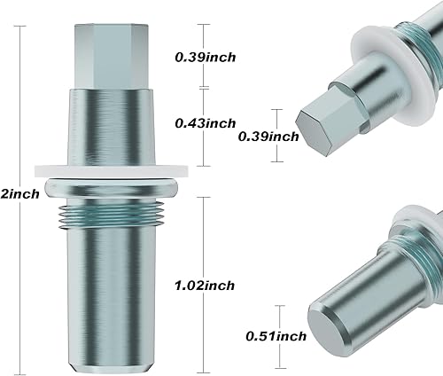 Miniatura 2 de 241708002 Pin de bisagra central para refrigerador Electrolux Frigidaire compatible con(AP3960069) 240313901 240516401 1194712