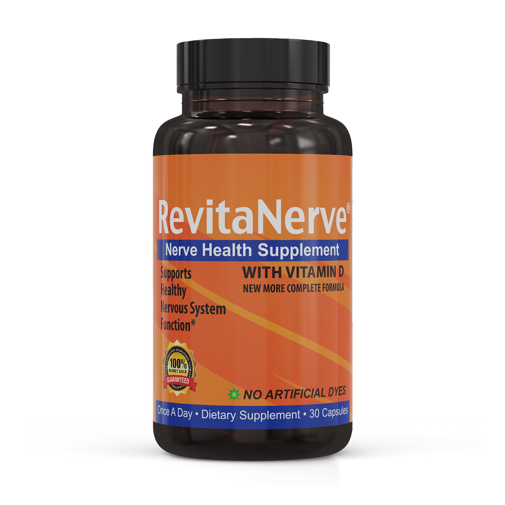 Neuropathy Nerve Support and Relief | Revitalizing Supplement for Nerve Discomfort | Once A Day | Reduce Nerve Aches (Single Pack, 30 Count)