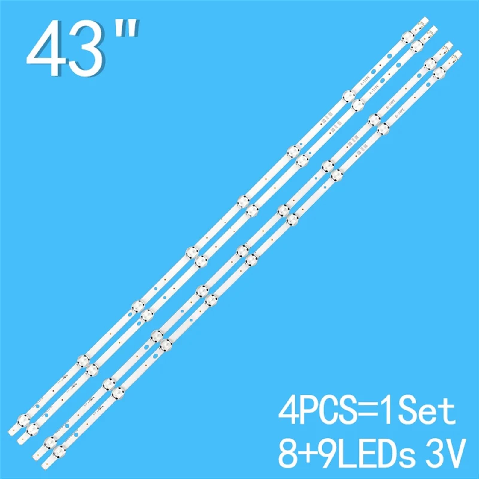 Bandes LED POUR TV HITACHI 17DLB43VER4-B ETI 20180926 OCCASION FONCTIONEL