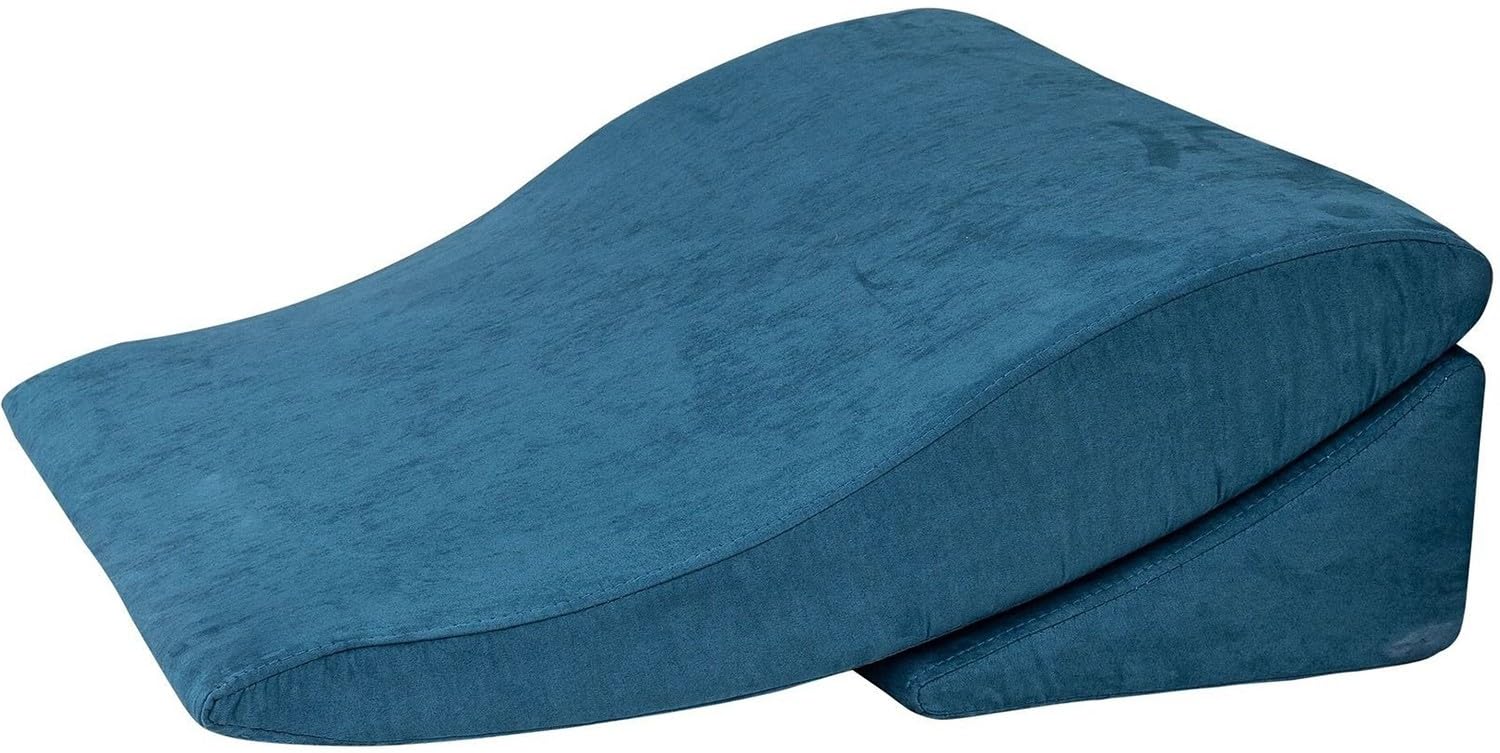 Juego de almohadas de cuña postoperatorias con funda lavable a máquina, almohada triangular para dormir, leer, espalda, piernas, rodilla, hombro, soporte para el cuello, cuidado del embarazo