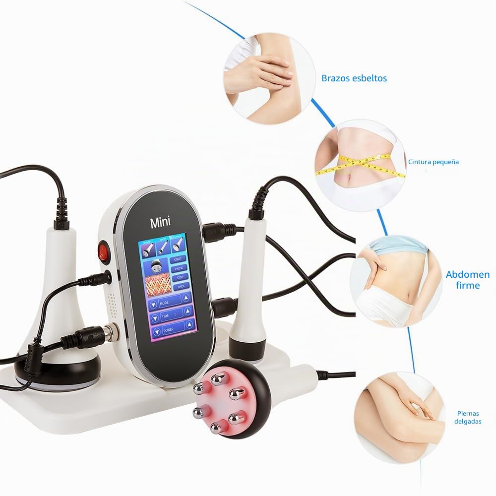 Dispositivo de masaje corporal 3 en 1, máquina de cavitación de 40 K, máquina de radiofrecuencia, equipo de belleza, masajeador adelgazante facial