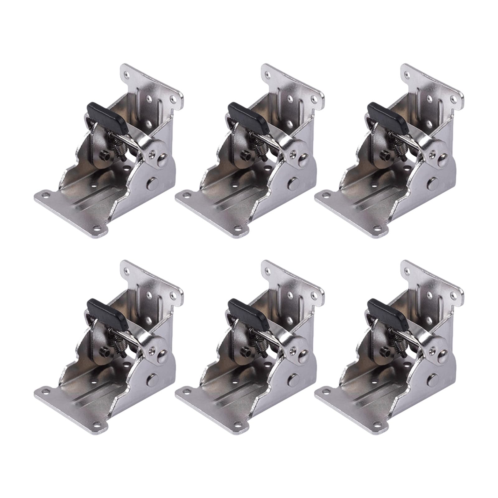 Quick Install Auto Ing Hinge No Tool Required for Camping Chairs Set of 6 Not Rusts Folding Hinge for Coastal Areas