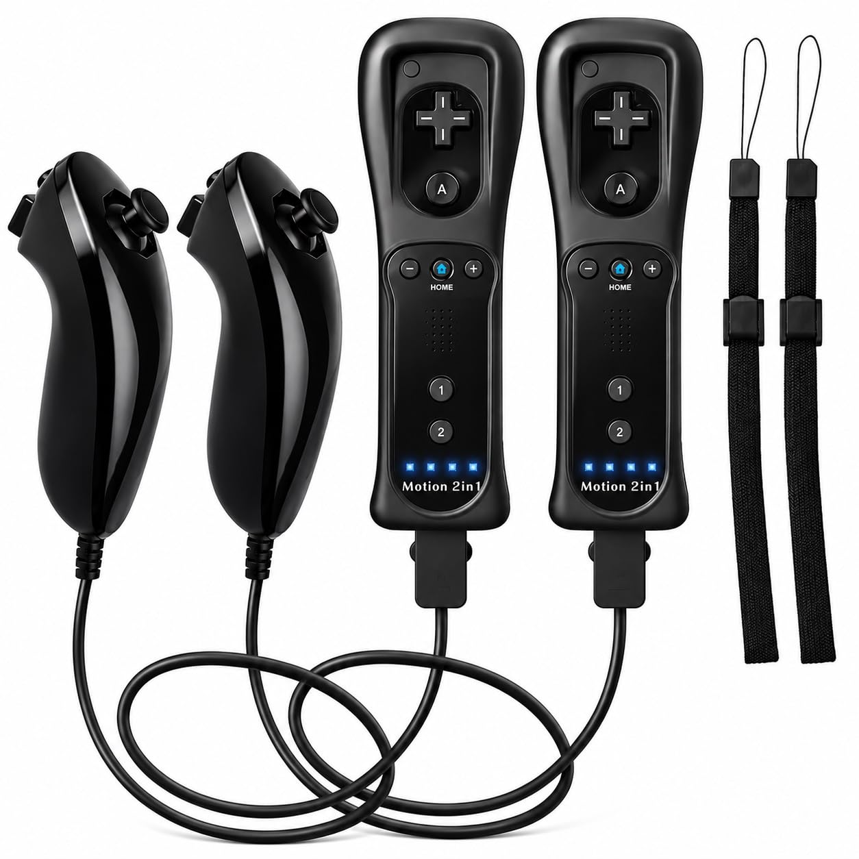 ワミレス　119リキッドコントロール2セット専用 Amazon.com: Motion Plus Wii Controllers 2Packs with Nunchucks, Wii