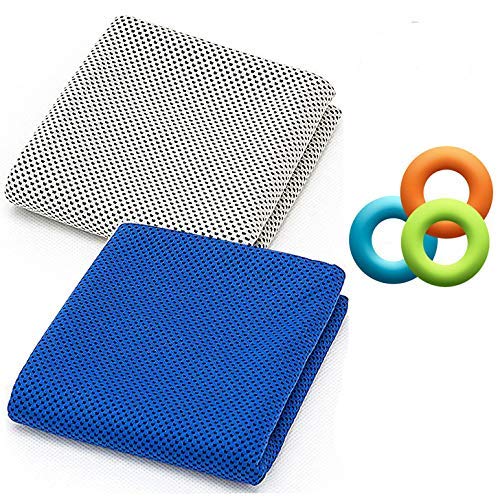 2 Pack Instant Cooling Towel for Hot Relief, 48inch Extra Long Soft Cool
