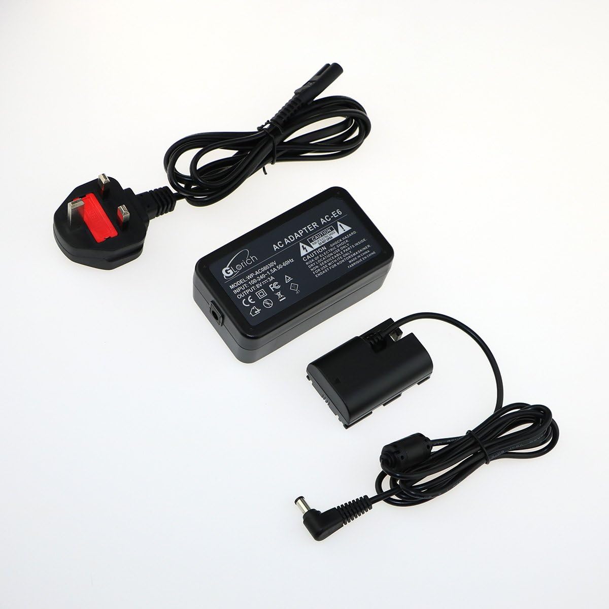 Glorich ACKE6 AC Power Adapter DRE6 DC Coupler LPE6 LPE6N Dummy