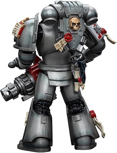 Miniatura 2 de JOYTOY Warhammer - Figura de acción 40K de caballeros grises de ataque, caballero gris con Psycannon colección de anime, modelo 118 de Navidad,