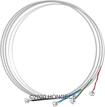 HONGECB Violin Strings, Violin Steel Core, Violin Fiddle String Strings, Violin Strings E-A-D-G Full Set, Universal Violin Strings, Steel Core Steel Strings for 1/2, 1/4 and 1/8 Violins 1 Set