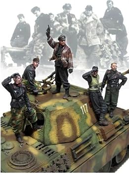 PANGCHENG 1/35 Tank Crew Soldier 5 Figures NO Tank Big Set Historical Resin kit Miniature Model Unassambled Unpainted