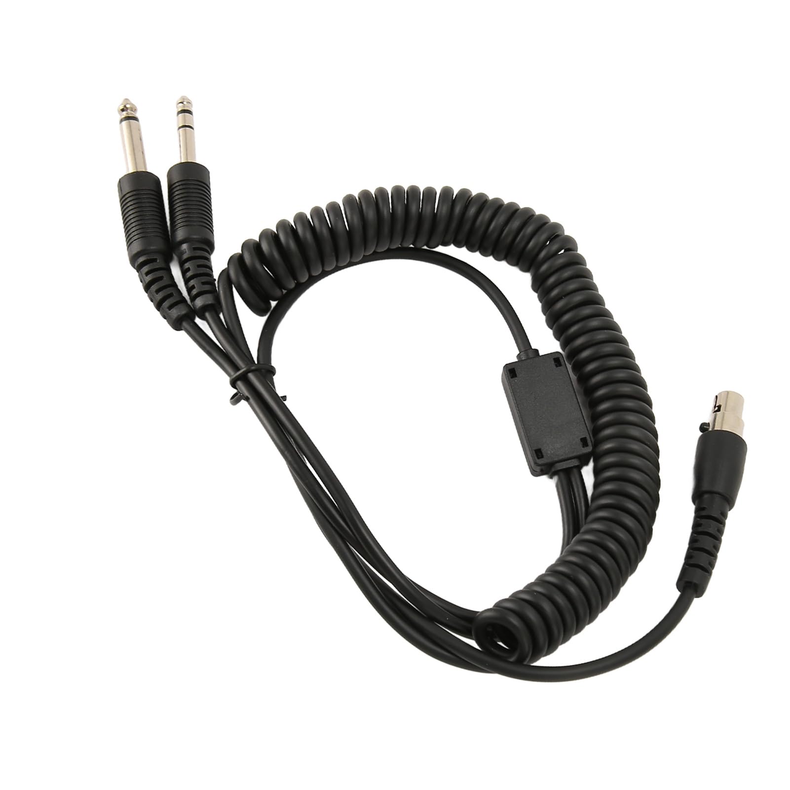 Fabater Cavo Adattatore per Cuffie, Convertitore Mini XLR da 5 Pin a Doppia Spina GA per Cuffie Aeronautiche, Plug and Play Portatile con Doppi Jack PJ055 PJ068 per Aerei Dotati di Prese GA