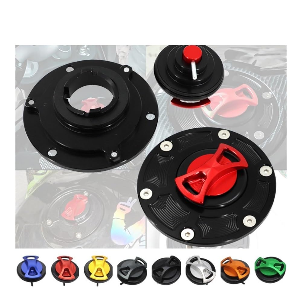 Tappo Serbatoio Carburante Per Tiger 800XC TT600 AII Anni Accessori Per Moto Tappo Serbatoio Carburante Con Chiusura Rapida(Black)