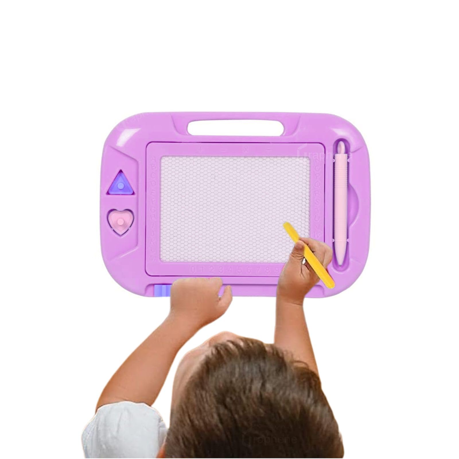 GRAPHENE Magnetic Slate Toy for Kids Rubbing Magic Slate,Scribble & Erasable Doodle Pad,Drawing Board Educational Toy Painting Sketch Pad Easy Reading Writing Learning Gift toy for Boy Girl Multicolor