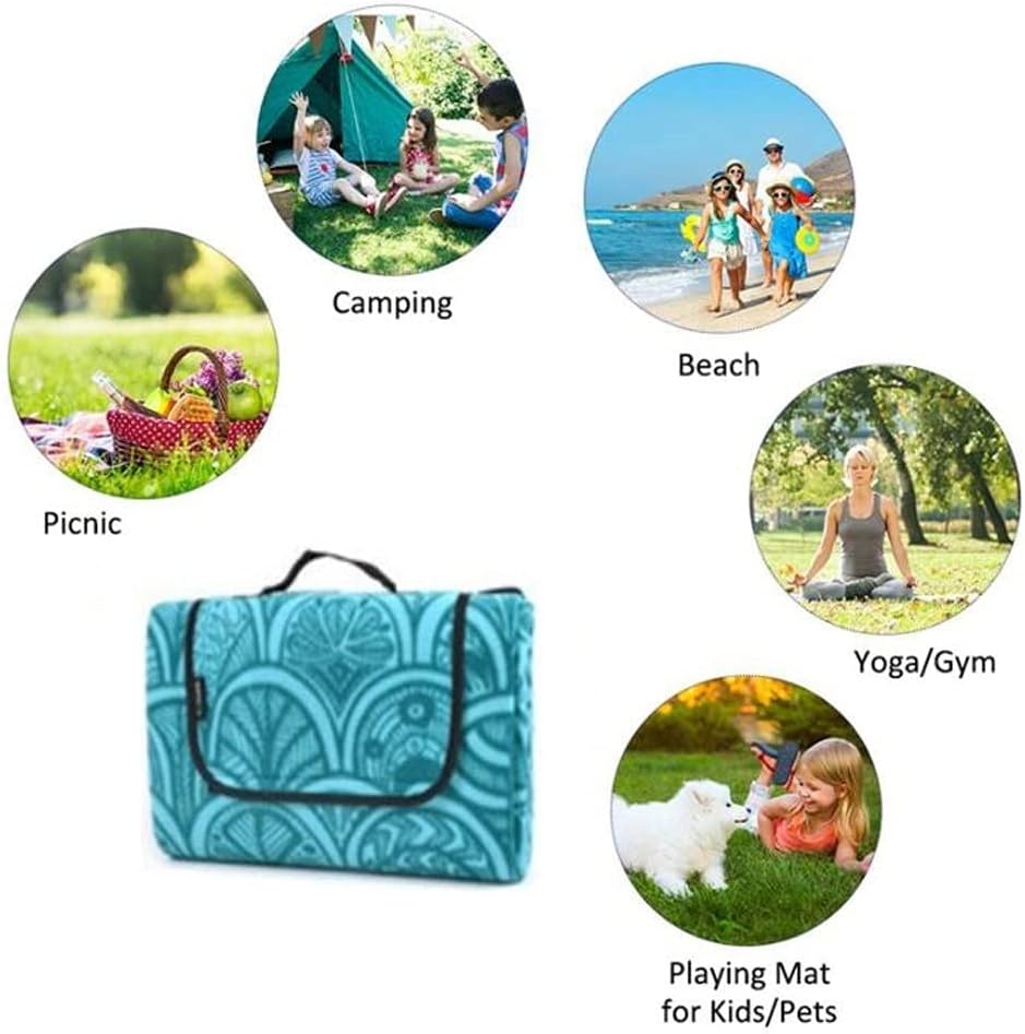 Outdoor Picnic Blanket Waterproof Beach Blanket Portable Picnic Blanket Multifunctional Picnic Mat Suitable for Daily Use in Picnic Camping Great for picnics, Beaches, RVs and outings