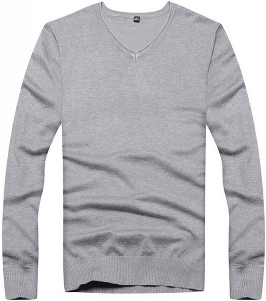 MIZHUY Men's Autum New V-Neck Slim Fit Cardigan