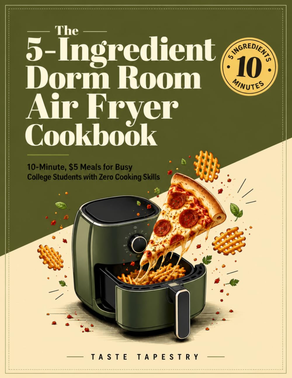 The 5-Ingredient Dorm Room Air Fryer Cookbook: 10-Minute, $5 Meals for Busy College Students with Zero Cooking Skills
