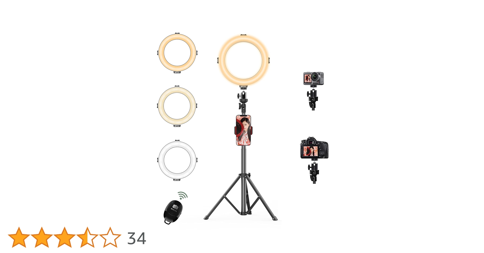 【初心者でも本格的なプロさながらのスタジオ撮影OK♪❤】LEDリングライト 初心者でも本格的なプロさながらのスタジオ撮影OK♪❤】LED