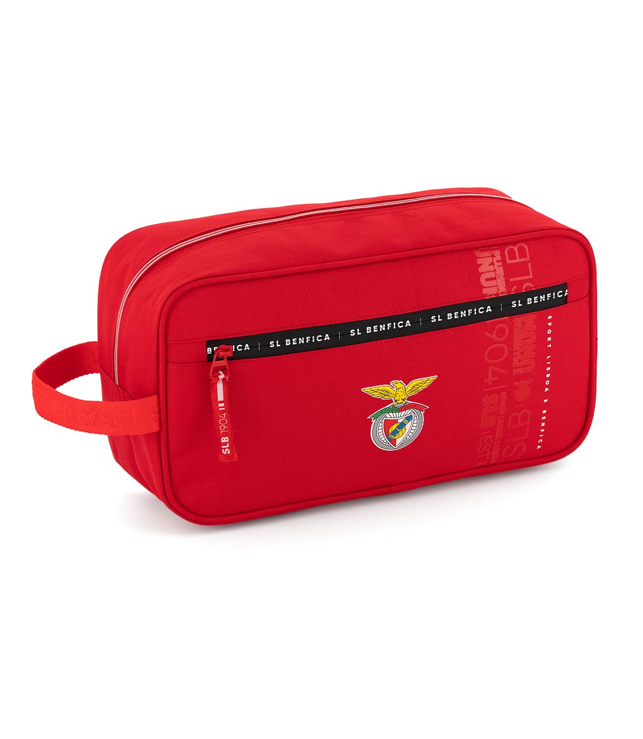 Torba na buty SL Benfica oficjalna poliester czerwony 18x34,5x13 cm