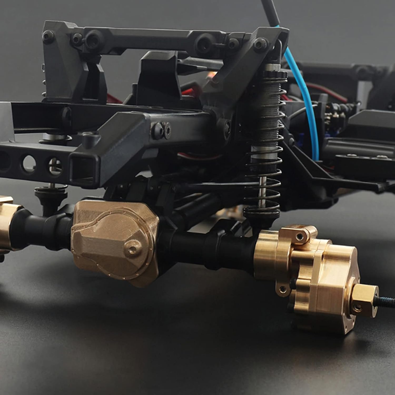 Brass Rear Portal Drive Housing Compatible with Traxxas TRX4 TRX6 1/10 RC Crawler Upgrades Parts