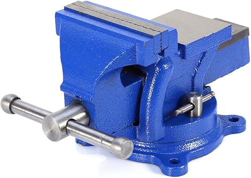 Tornillo de banco de mandíbula de 4 pulgadas, multiusos, tornillo de banco resistente de 360 grados, 3.937 in, mecánico de mandíbula, taller de