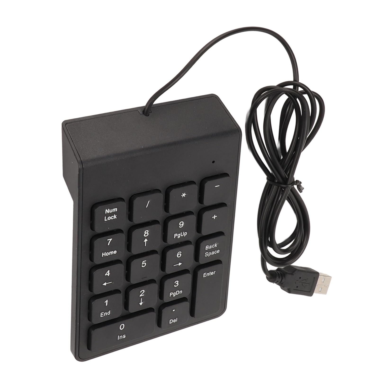 Cosiki Tastierino Numerico Cablato Mini Tastiera Ergonomica Digitazione Confortevole in Ufficio o a Casa 18 Tasti ABS (Silicone)