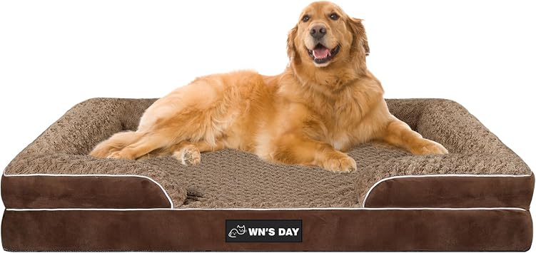 XXL Orthopedic Dog Bed, Dog Couch Bed, Pet Beds for Large DogsBrown, XXL