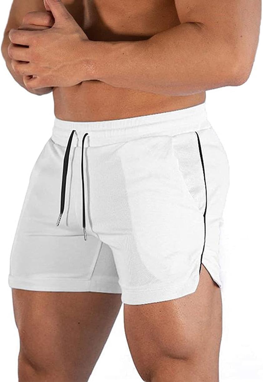 sandbank Men's 5" Gym Workout Short,Quick Dry Active Running Bodybuilding Shorts with Pockets