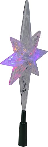 Miniatura 2 de Estrella polar Kurt Adler para árbol de Navidad con luz LED UL que cambia de color de 11-14 pulgadas