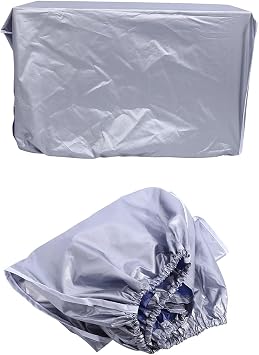 Air Conditioner Cover for Outside Units, Outdoor Unit Covers Outdoor Air Conditioning Unit Protection Silver Water Proof AC for Home(M)