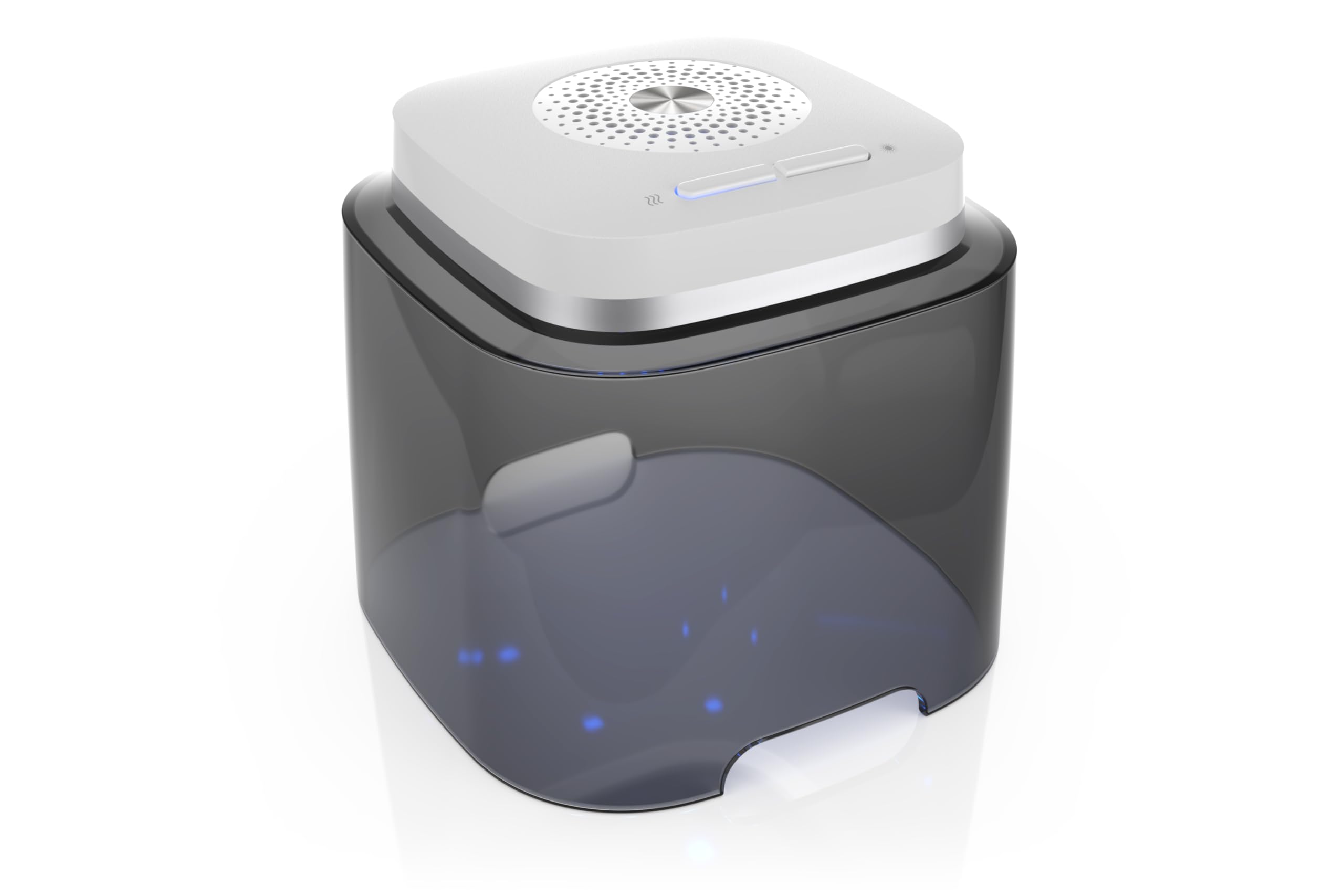 flow-med dry- cap UV 2.2 - Déshumidificateur Appareil Auditif - Chargement, Nettoyage et Séchage Simultanés - Pour tous les Appareils Auditifs - 4 LED UV-C - Ventilateur & Chaleur - Produit Médical