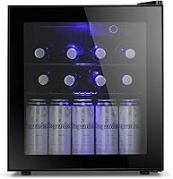 Vista 1 de Antarctic Star Mini refrigerador – Refrigerador de 70 latas de bebidas con puerta de vidrio para cerveza, refrescos o vino, dispensador de bebidas