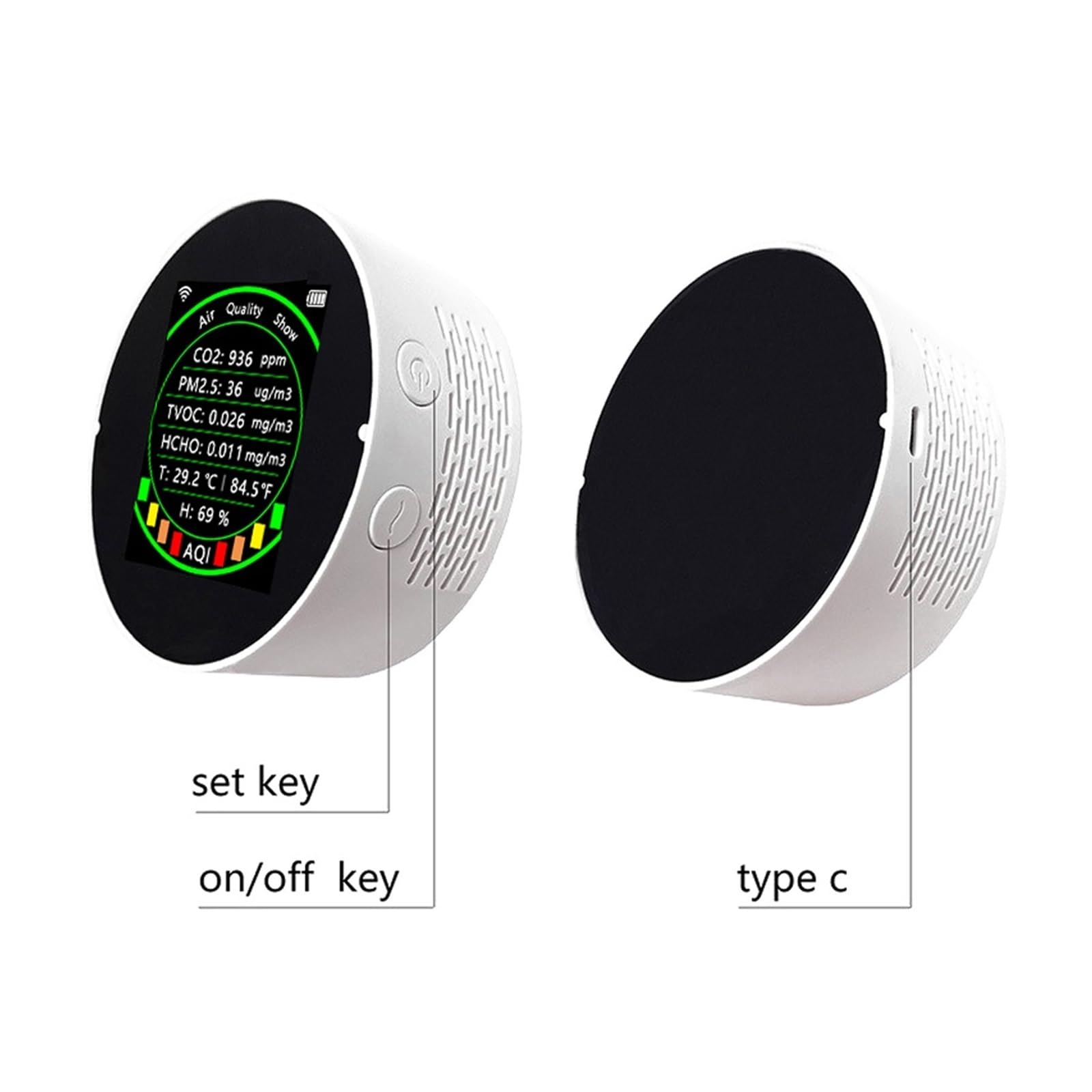 Amazon.co.jp: 空気測定器 空気質検出器 空気汚染測定器 空気品質