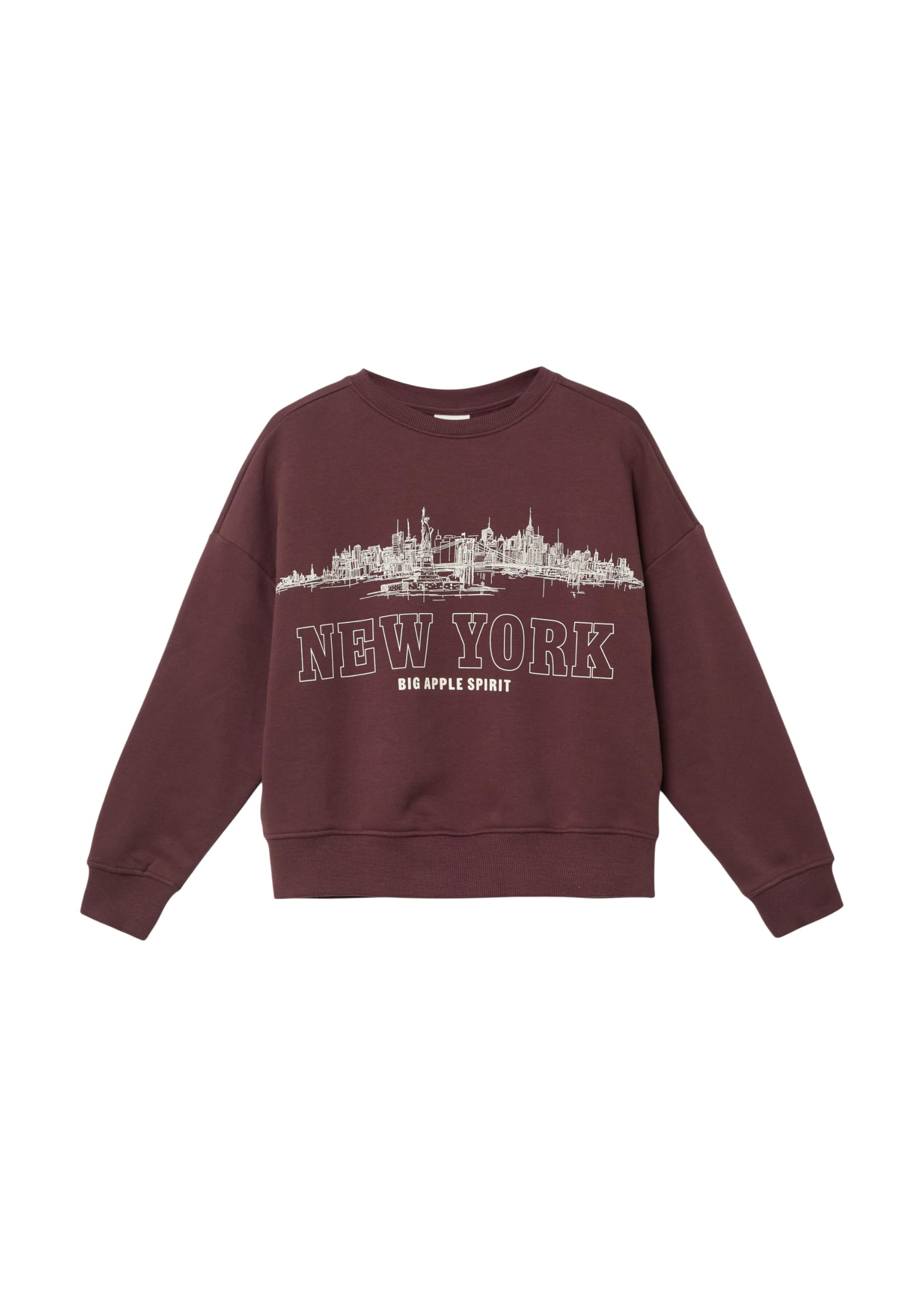 s.Oliver Oversize Sweatshirt mit großem Frontprint und kuscheliger Innenseite