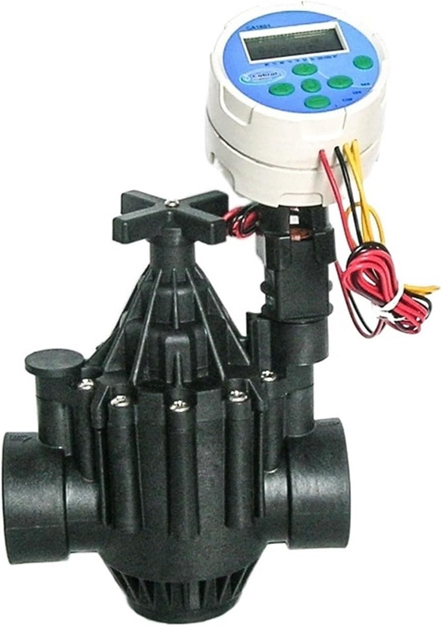 2" Inch DC Latching Normally Closed Solenoid Valve Water Nylon Valve for Farm Garden Landscape Irrigation