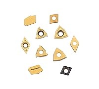 Vista 6 de Accusize Industrial Tools 2 piezas de cada tipo de insertos de carburo para 2988-0012, recubierto de CVD y recubierto de estaño, total 10 piezas