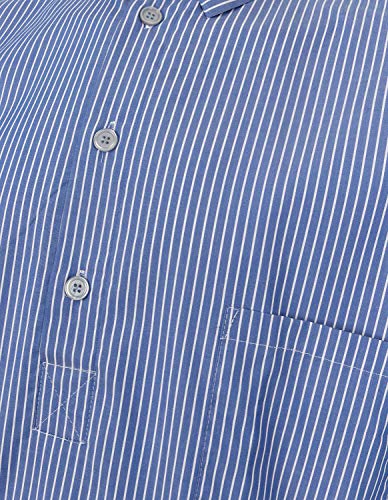 Camicia da Notte in Puro Cotone a Righe - Uomo (M)...