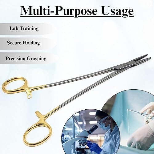 Miniatura 3 de T/C PREMIUM O.R GRADO MAYO HEGAR PORTAAGUJAS 7" SERRADO CON INSERTOS DE CARBRO DE TUNGSTENO (HTI BRAND)