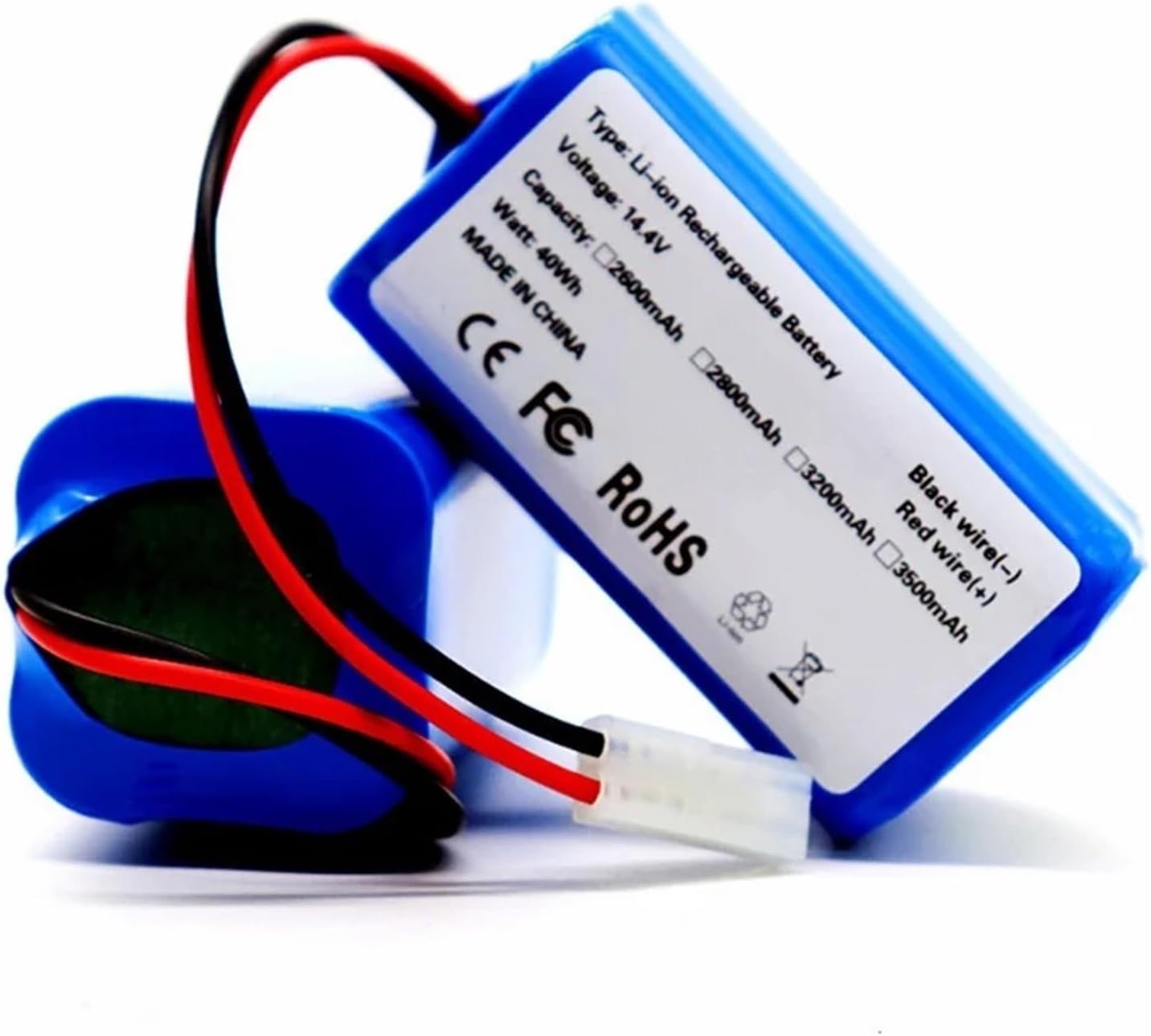 14.4V 2600mAh Li Ion Battery, Compatible For Xiaomi, G1 Robot Vacuum Mop. Necessary MJSTG1 Robot Vacuum Cleaner Accessories(2600mAh)