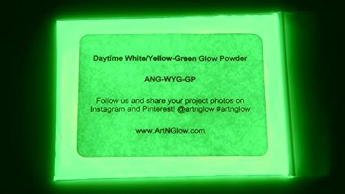 Vista 37 de Glow in The Dark Pigment Powder - Neutral and Fluorescent Color for Art Painting, Fine Art, Nail Art Paint, and DIY Crafts - Long Lasting 10+