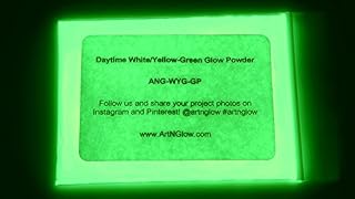 Glow in The Dark Pigment Powder - Neutral and Fluorescent Color for Art Painting, Fine Art, Nail Art Paint, and DIY Crafts - Long Lasting, 10+ Color Options - Neutral Green - (60 Grams/ 2.12 oz)