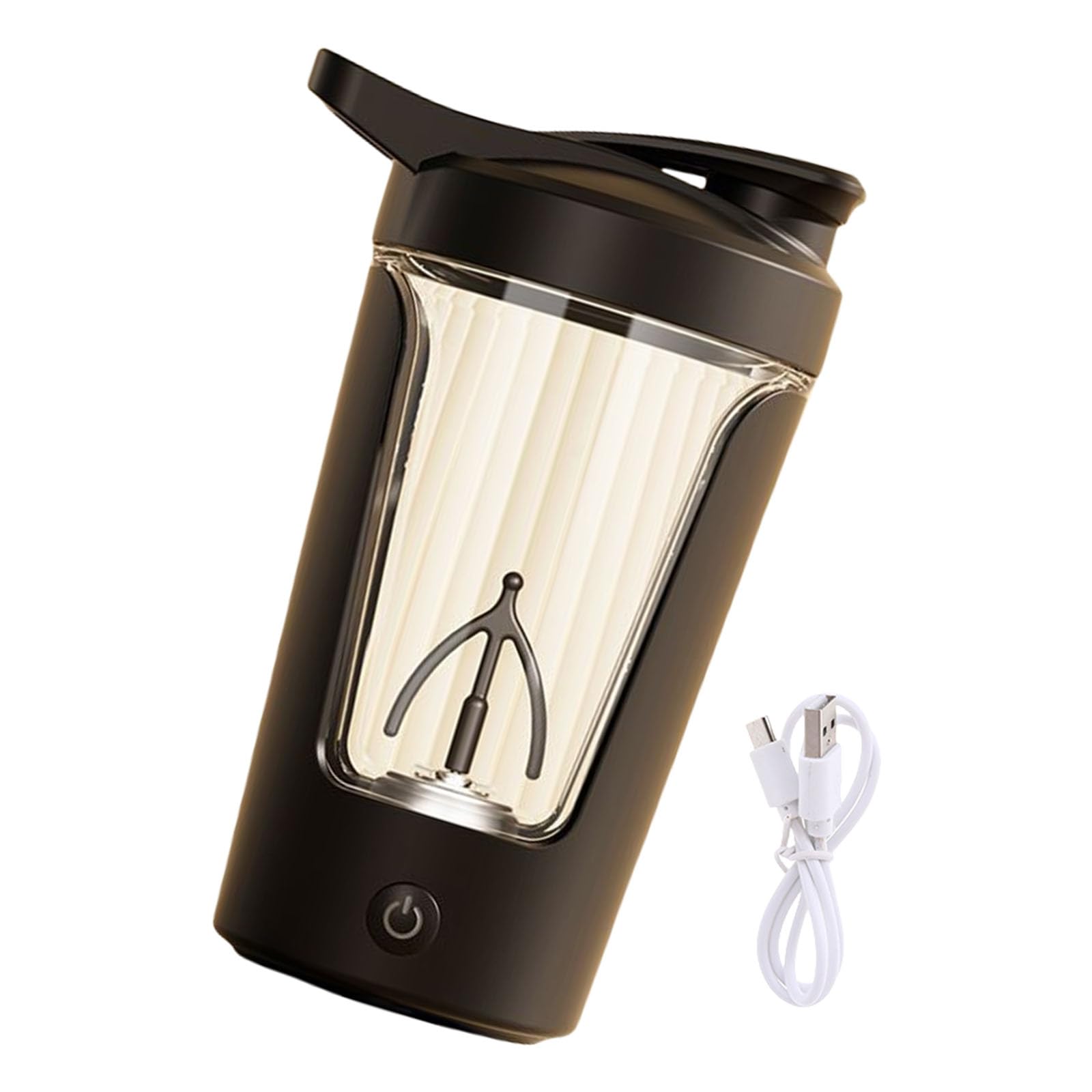 HGENAHGTF Automatic Stirring Mug Coffee Milk Cup 450ml Mixing Cup Automatic Coffee Blenders for Travel Home Sports Leakproof Drink