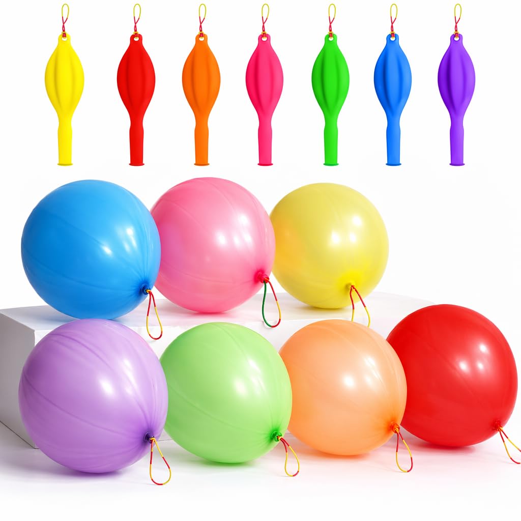 50pcs Punch Balloons, Party Bag Fillers, Assorted Colours