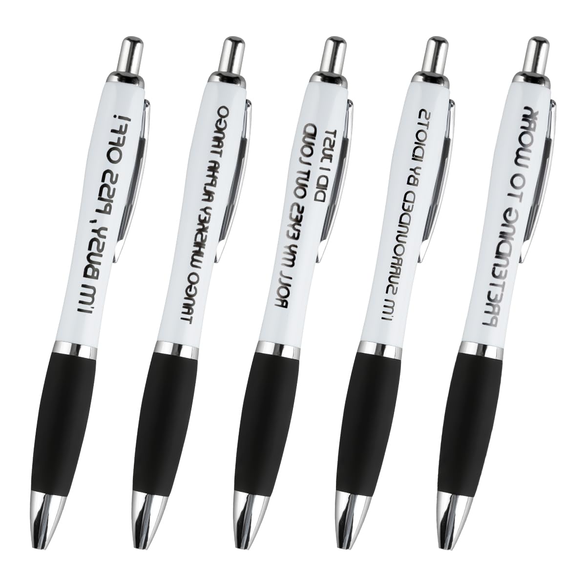 Thyonta Quirky Ballpoint Pens – Office Accessories Smooth Ink Flow Comfortable Grip Ballpoint Pens Fun Gift for Colleagues Friends Universal in Schools Offices Homes