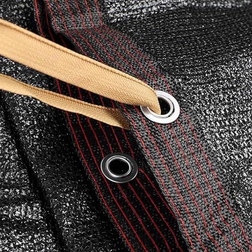 Filet d'ombrage noir haute densité avec œillets pour une protection solaire durable du jardin - 4