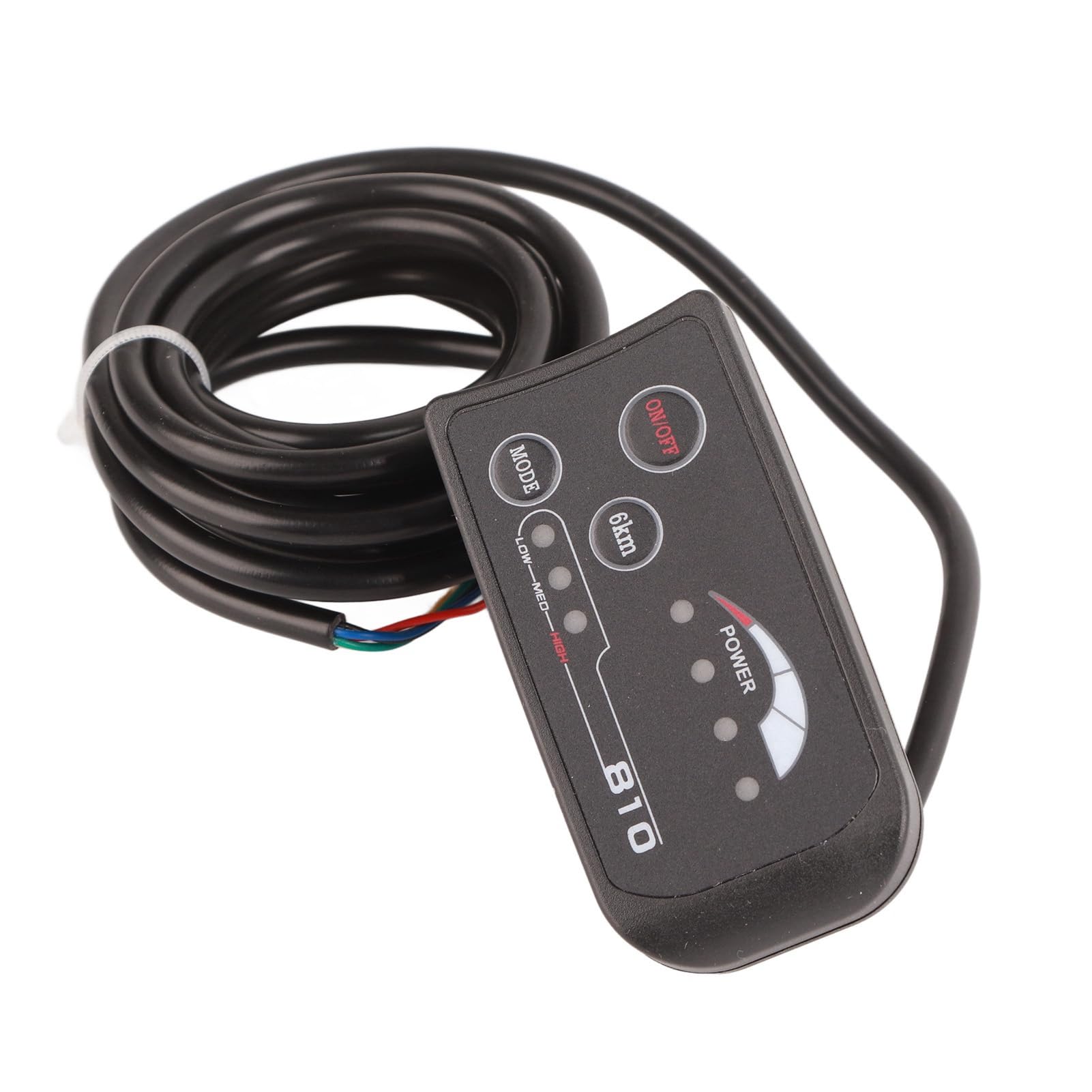 Wyświetlacz LED do roweru elektrycznego 810 z 5-przewodowym kablem, panel sterowania, rower elektryczny, wyświetlacz LED 810, z 5-przewodowym kablem, panel sterowania
