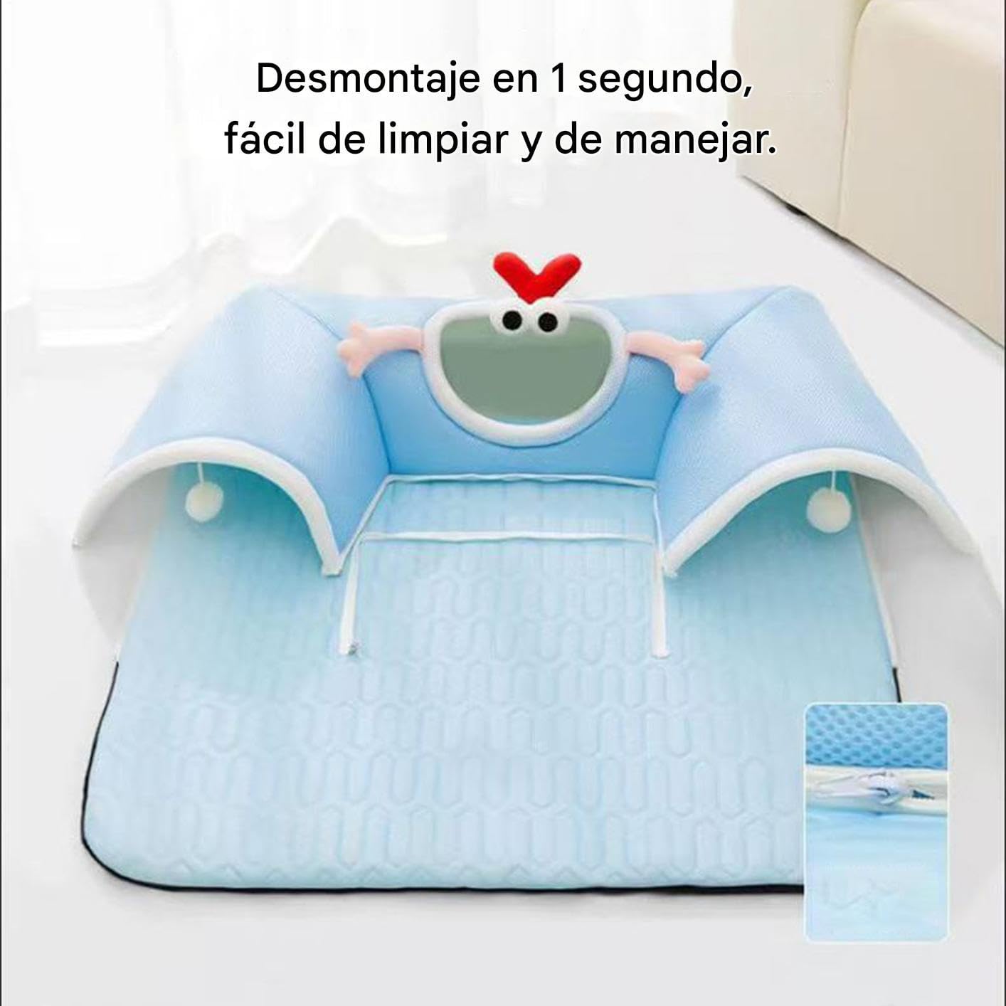 Tunnel de jeu pour chats | Matelas lit pour chats avec tunnel intégré, respirant jouet interactif pour chatons, chiots, ennui, sommeil, enrichissement intérieur hiver été