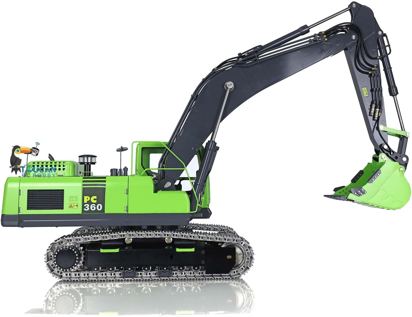 Lesu 1/14 PC360 Rc Hydraulic Excavator RTR Metal Pl18 Remote Control for Ages 18+