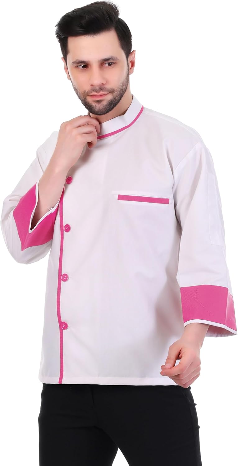 CT-10 White Chef Jacket | Chef Coat | Chef Uniform for Men | Light Weight Chef Dress for Kitchen